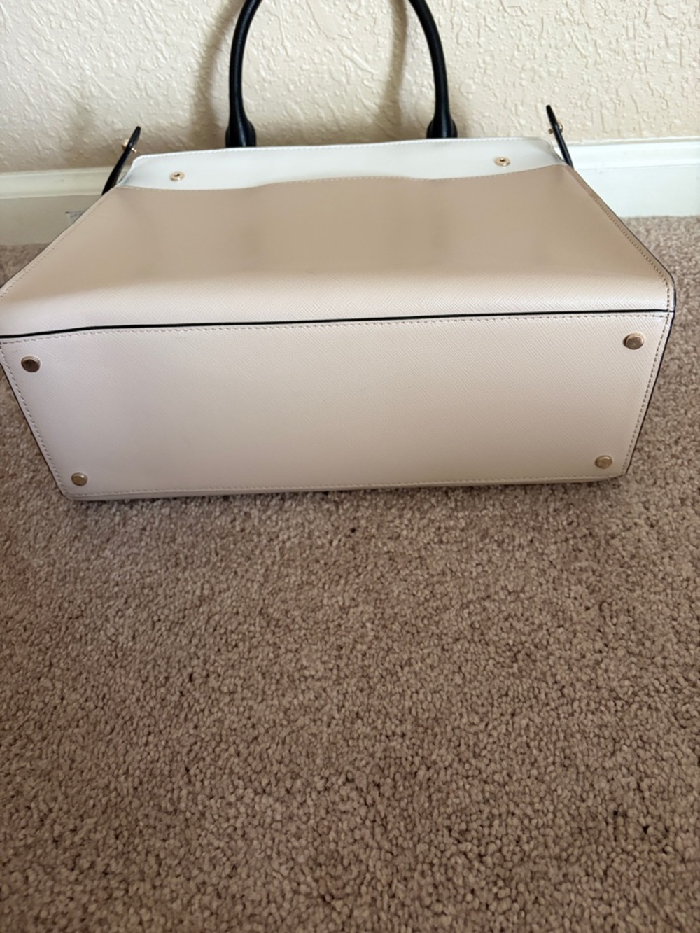 kate spade Colorblock Satchel in Blush, White & Black - Picture 4 of 9